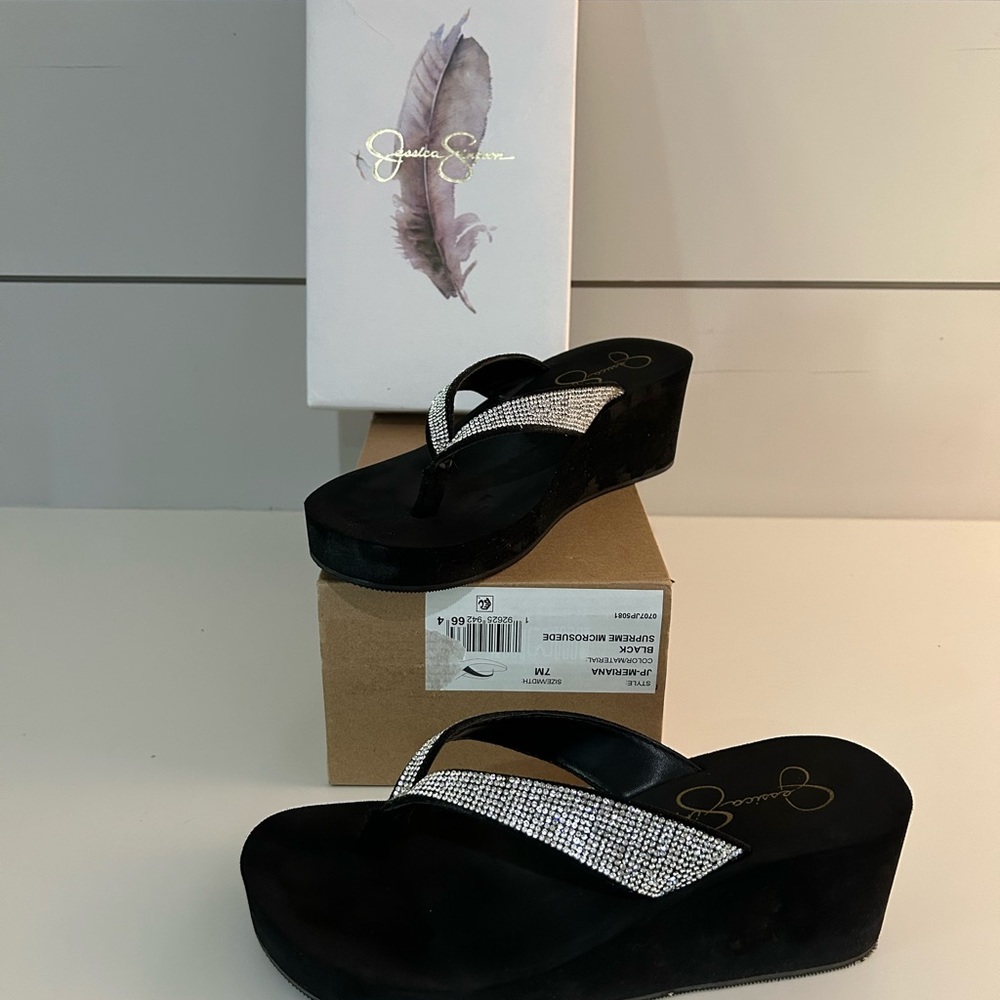 Women’s Jessica Simpson microsuede wedges size 7